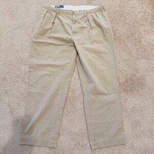 Polo by ralph lauren men's pants 40/33 bottom tan pant